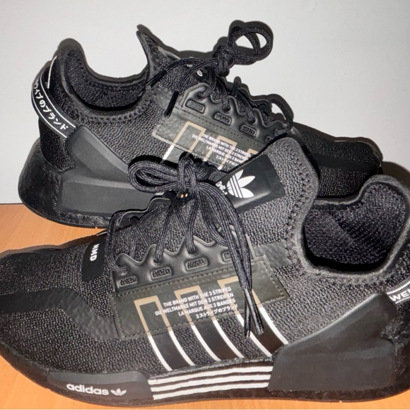 Adidas NMD R1 V2 Black White Men's Sneakers GZ1998 New NWT NWOB Size 8 - Picture 10 of 14